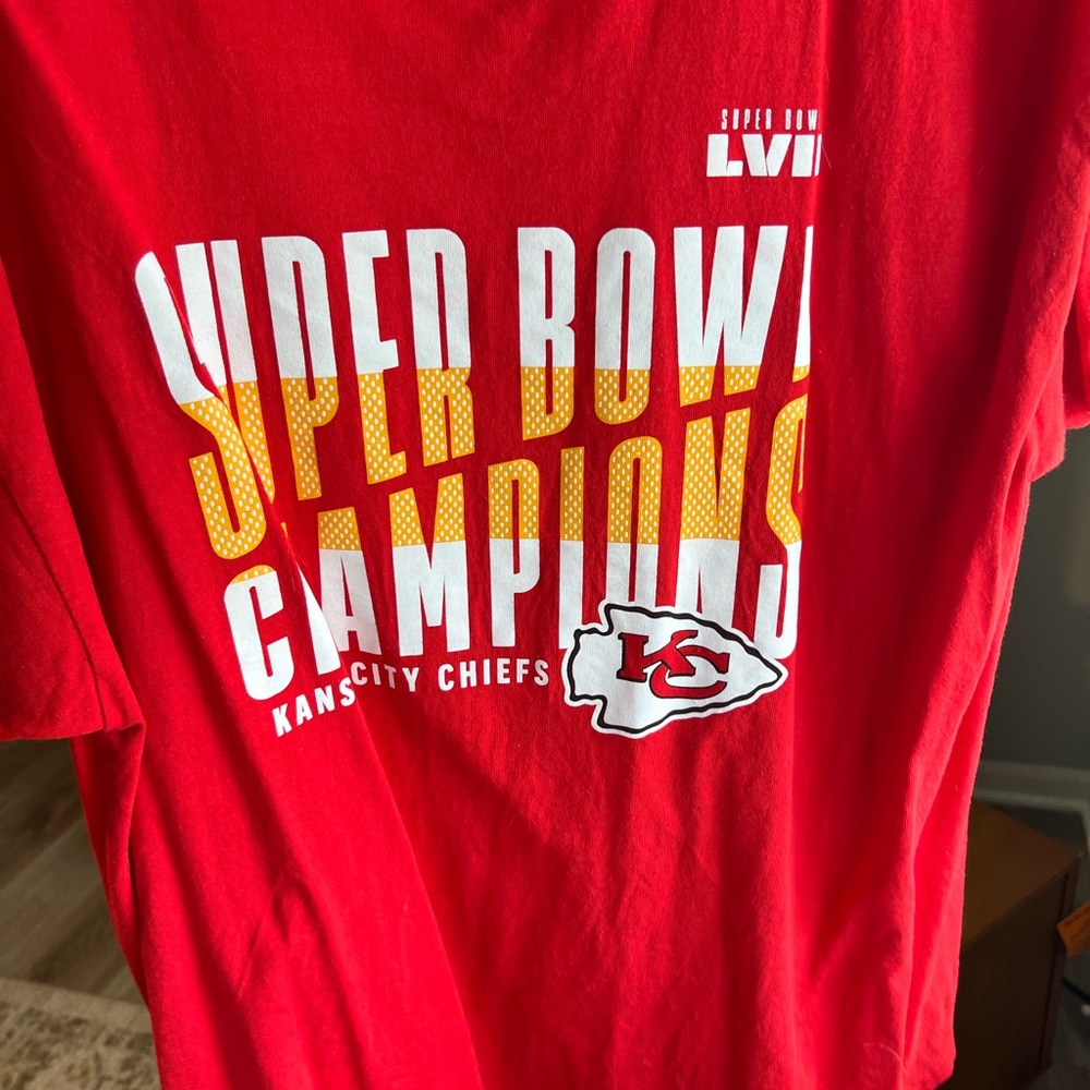 Red Super Bowl Champions T‑Shirt